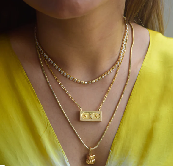 Brick Bond Layered Necklace